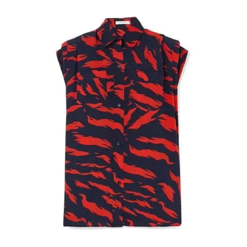GIVENCHY Printed Silk Crepe De Chine Blouse
