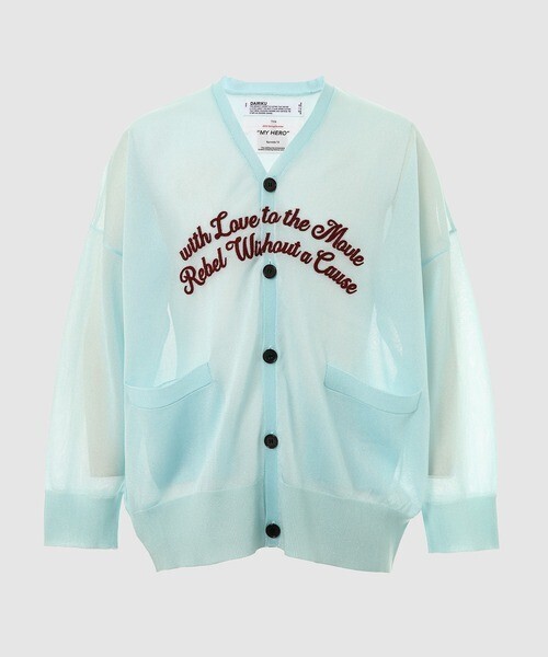 DAIRIKU "Letter" Skeleton Cardigan