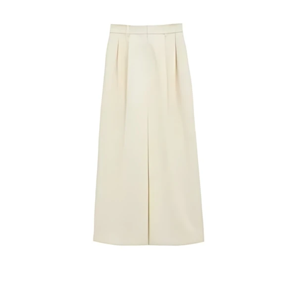 CLANE FRONT SLIT TUCK SKIRT