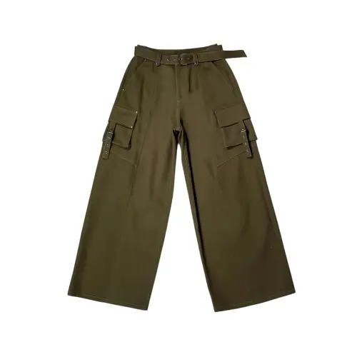 ACLENT ステッチデザインカーゴパンツ