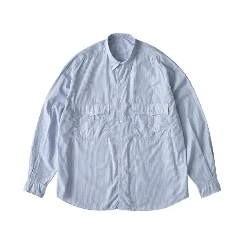 PORTER CLASSIC ROLL UP STRIPE SHIRT