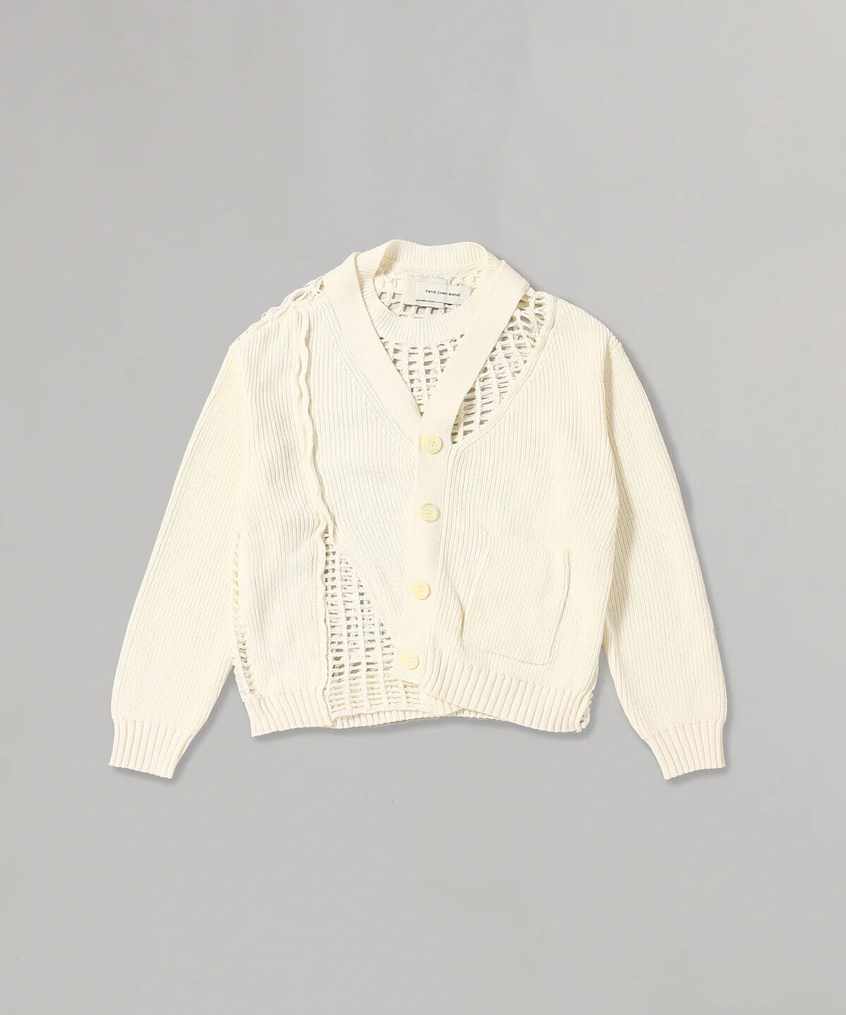 Feng Chen Wang Jumper With Cardigan Panels