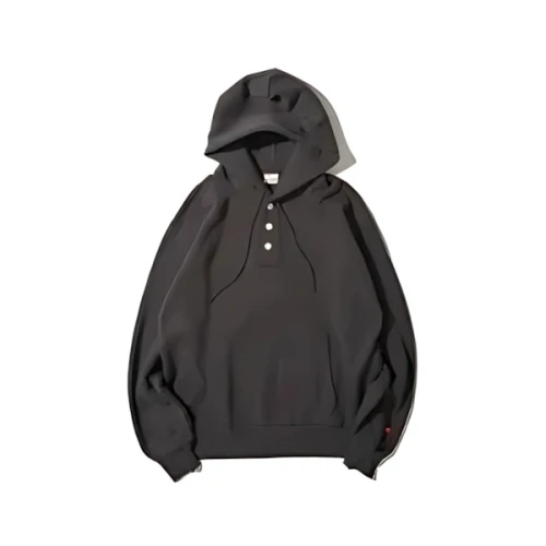 Healthknit Classic Sweat Henley-Hoodie L/S / ヘンリーネック プルオーバーパーカー