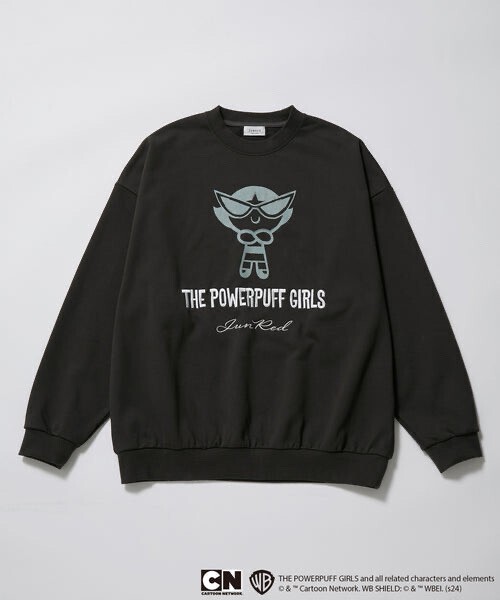 JUNRed THE POWERPUFF GIRLS / パワーパフ ガールズ スウェットプルオーバー