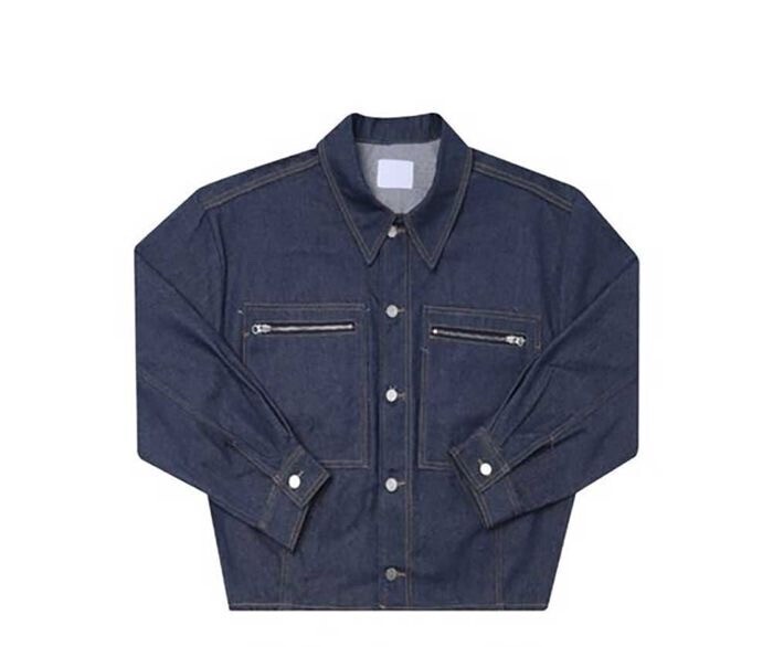ASCLO Denim Crop Blouson