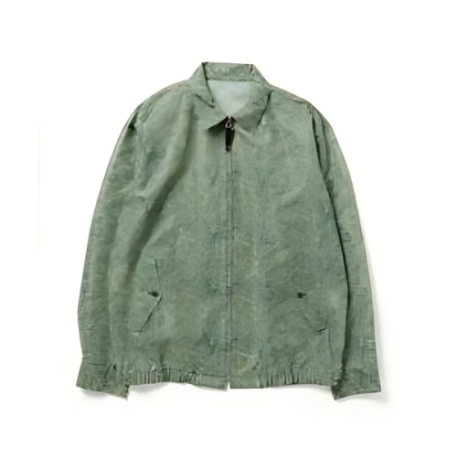 TOGA VIRILIS Mesh marble print blouson