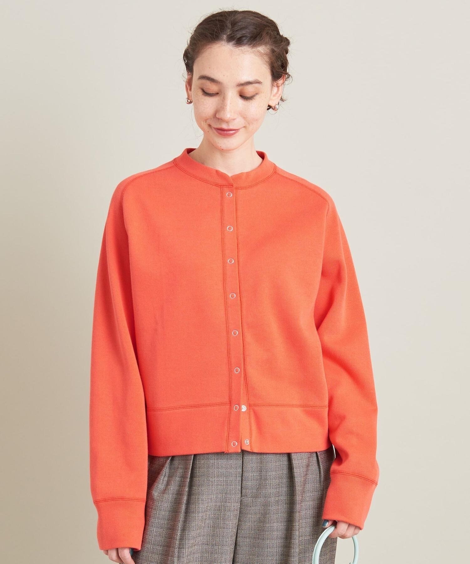 BEAUTY&YOUTH UNITED ARROWS ダブルフェイス リングボタンカーディガン -ウォッシャブル-