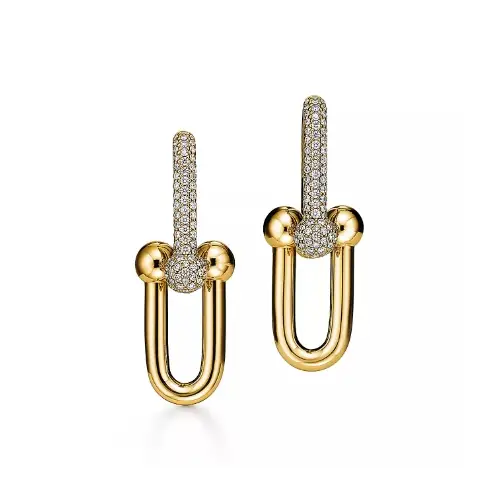 Tiffany & Co. ティファニー ハードウェア ラージ リンク ピアス