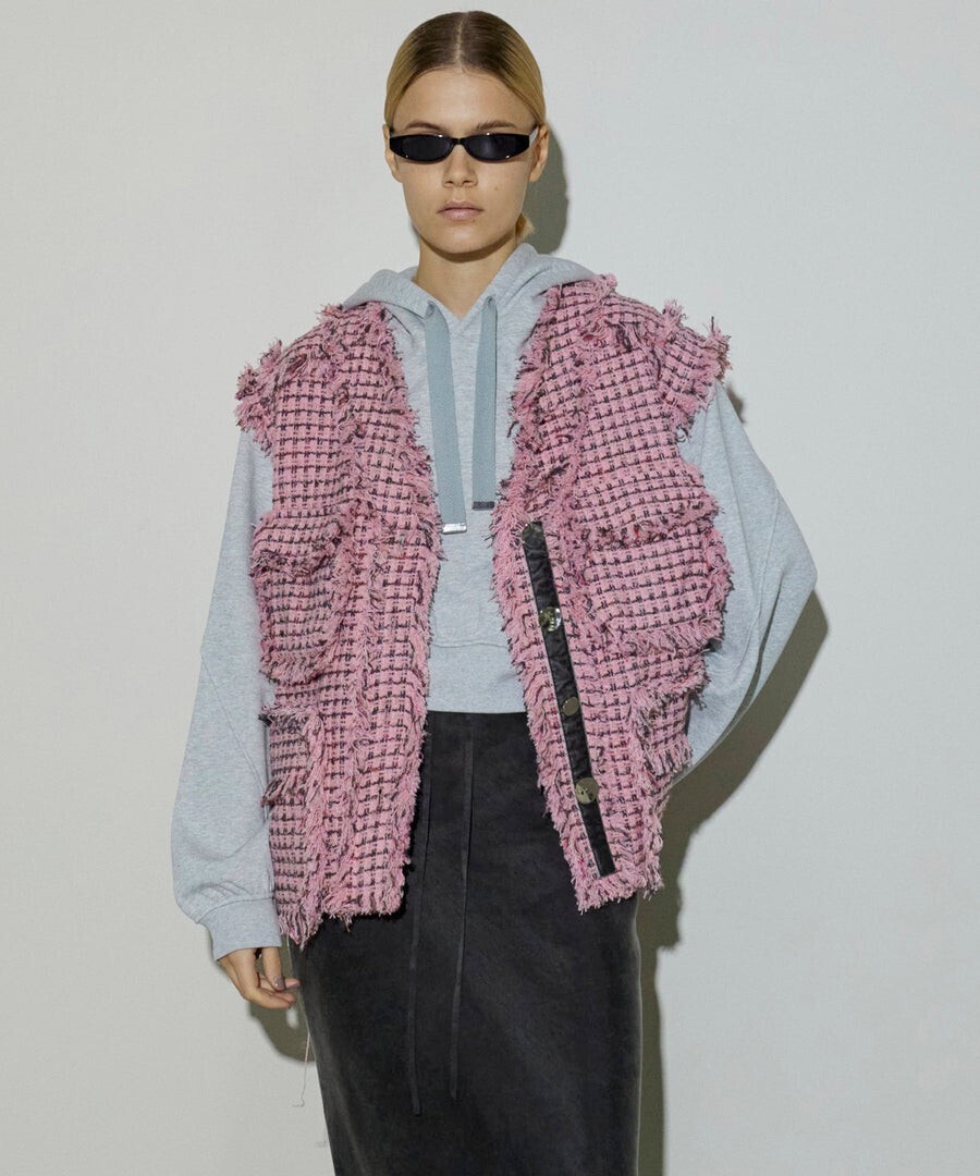 MAISON SPECIAL Tweed Vest
