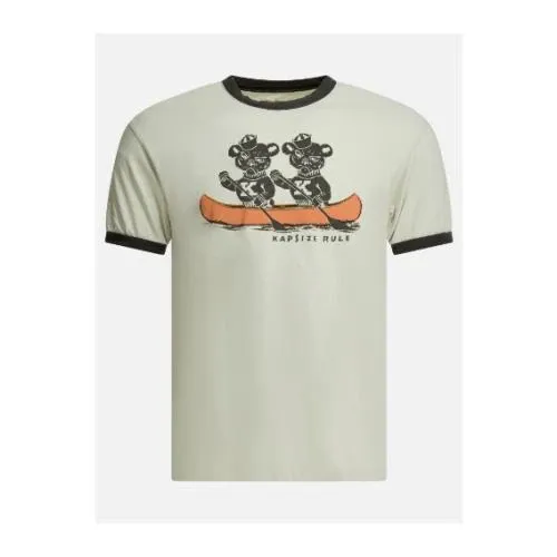 KAPITAL Ringer 'K' bear T-shirt