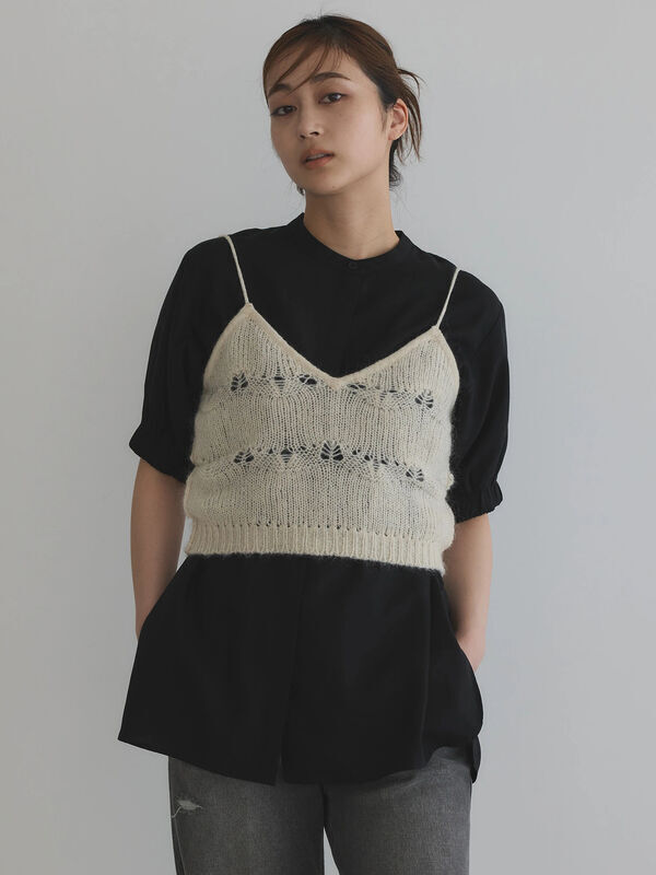 GARAGE OF GOOD CLOTHING 透かし編みビスチェ