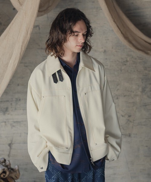 Casper John Imitation denim B-3 gimmick flight blouson
