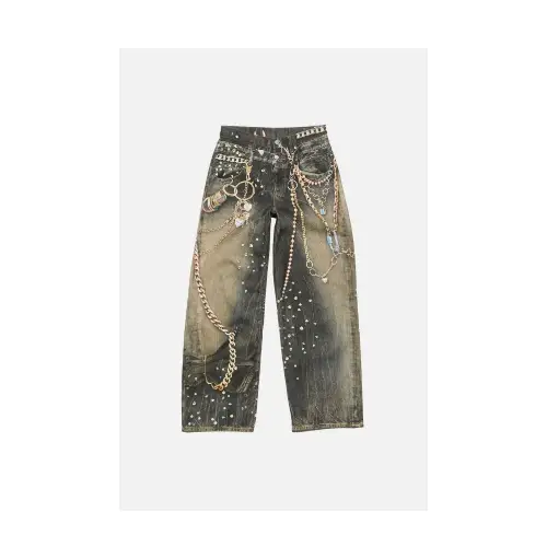 Acne Studios トロンプルイユジーンズ - ルーズフィット
