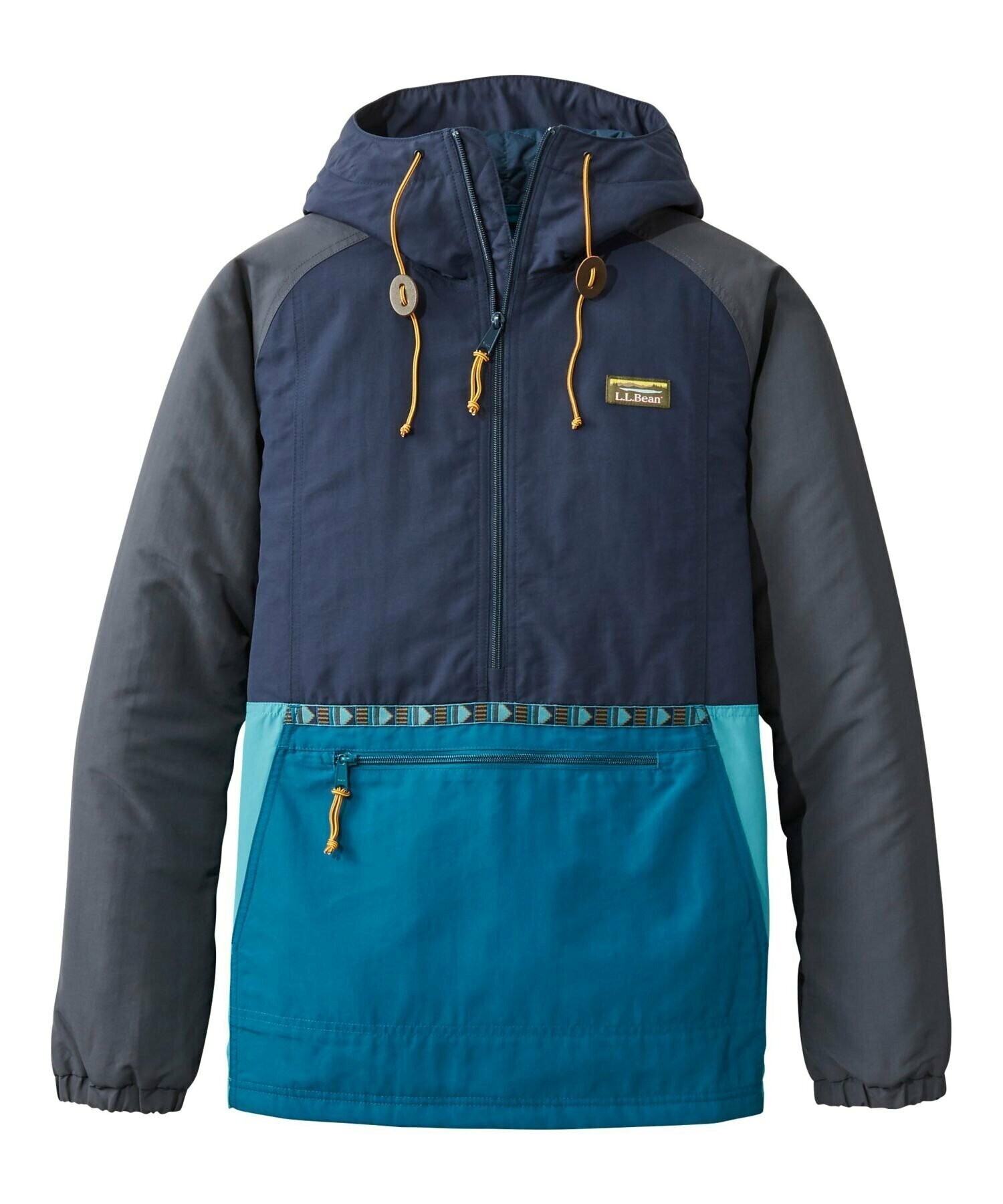 L.L.Bean マウンテン・クラシック・インサレーテッド・アノラック、マルチカラー ジャパン・フィット