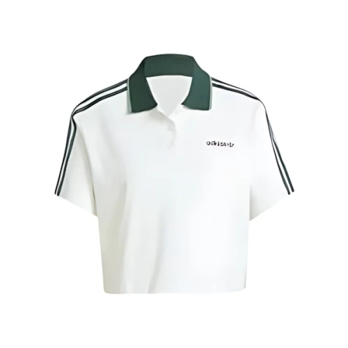 adidas LOOSE CROPPED POLO SHIRT