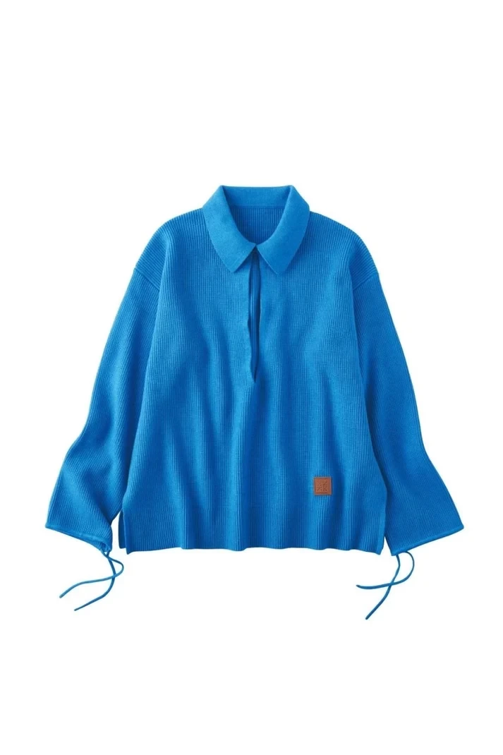 Knuth Marf slit neck loose knit(unisex)