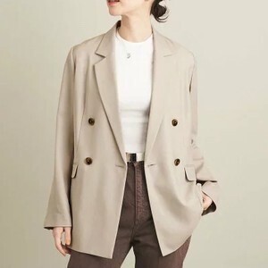 BEAUTY&YOUTH UNITED ARROWS BY リネンライク ツイルダブルジャケット ∴