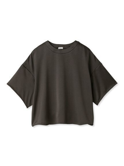 Mila Owen 短丈ワイドサテンTシャツ