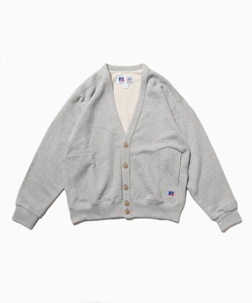 Russell Athletic High Cotton Sweat Cardigan<Loop Back Terry>