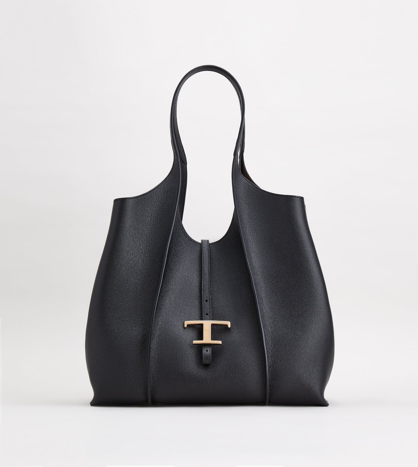TOD'S T タイムレス レザー ショッピングバッグ ミディアム