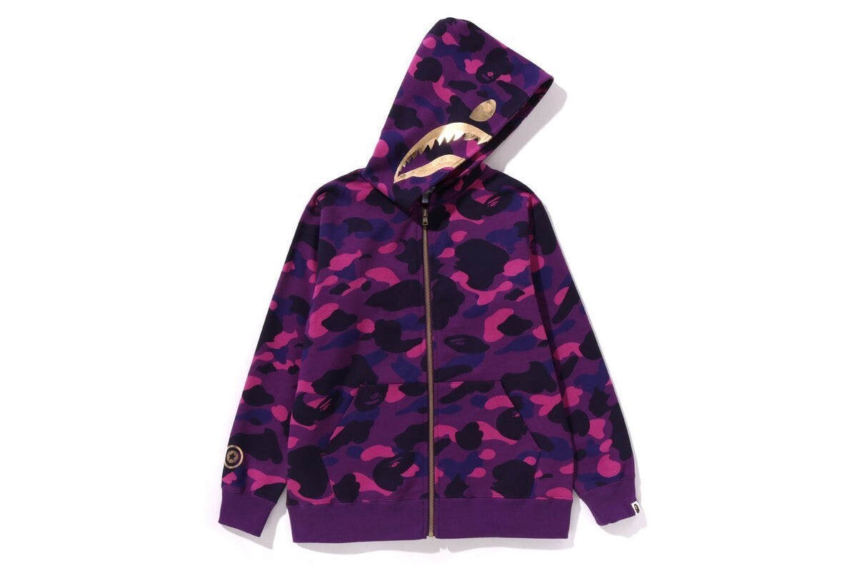 BAPE Camo Color Hoodie Shark