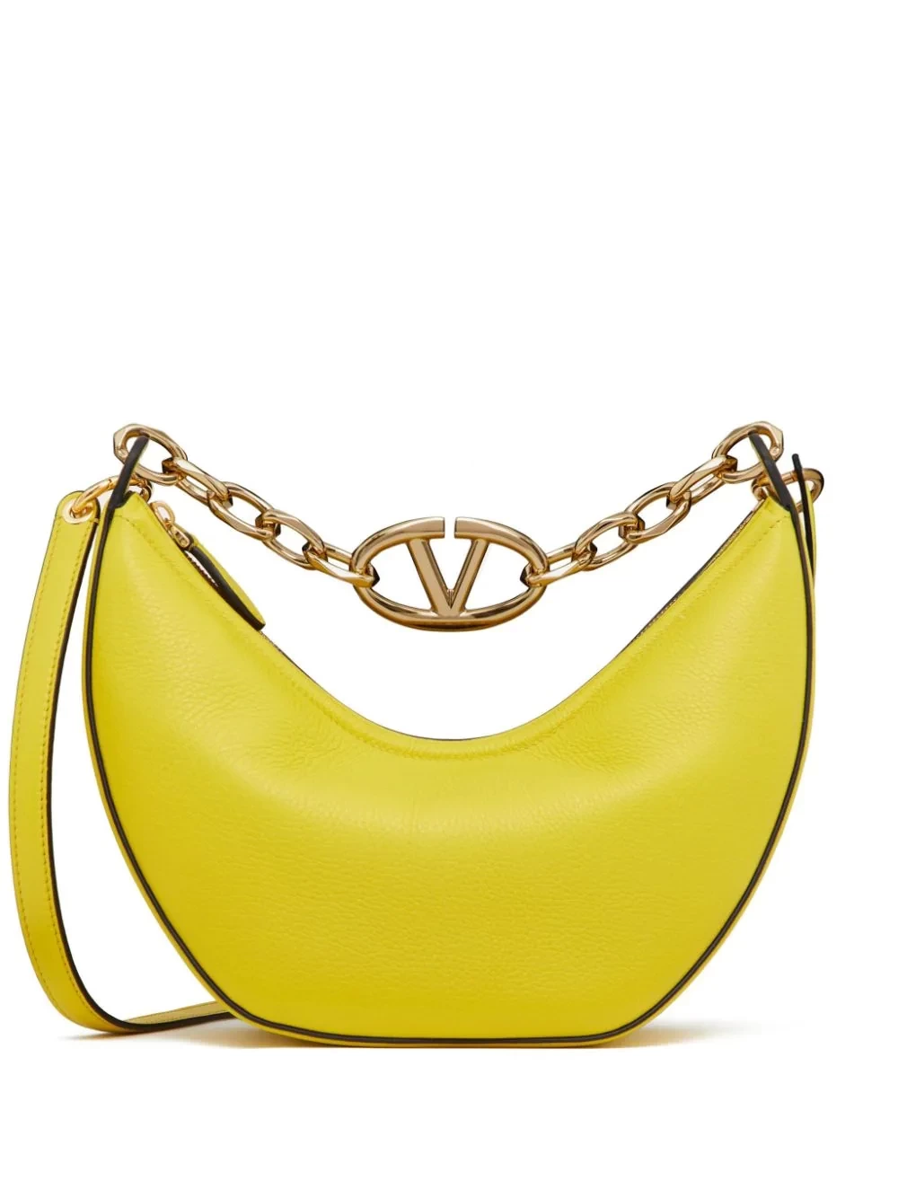 Valentino Garavani Vロゴ Moon レザーショルダーバッグ S