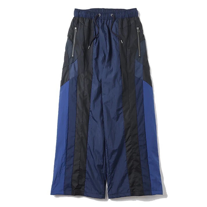 FACETASM NYLON PATCHWORK PANTS