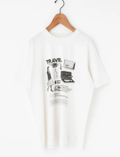 KURO 17/- ROUND SHAPE S/S Tシャツ TRAVEL