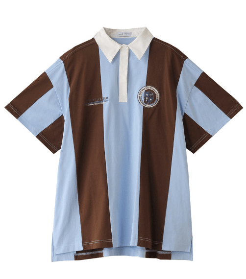 MAISON SPECIAL Oversize Rugby Shirt