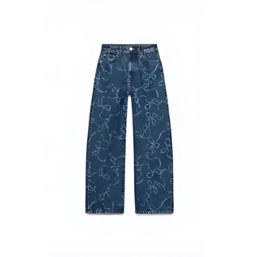 ZARA ミッドライズBAGGY TRF デニムパンツ