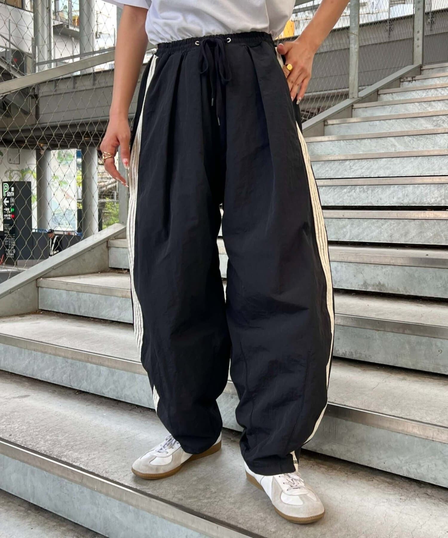 etsinta リメイクジャージカーブパンツ
