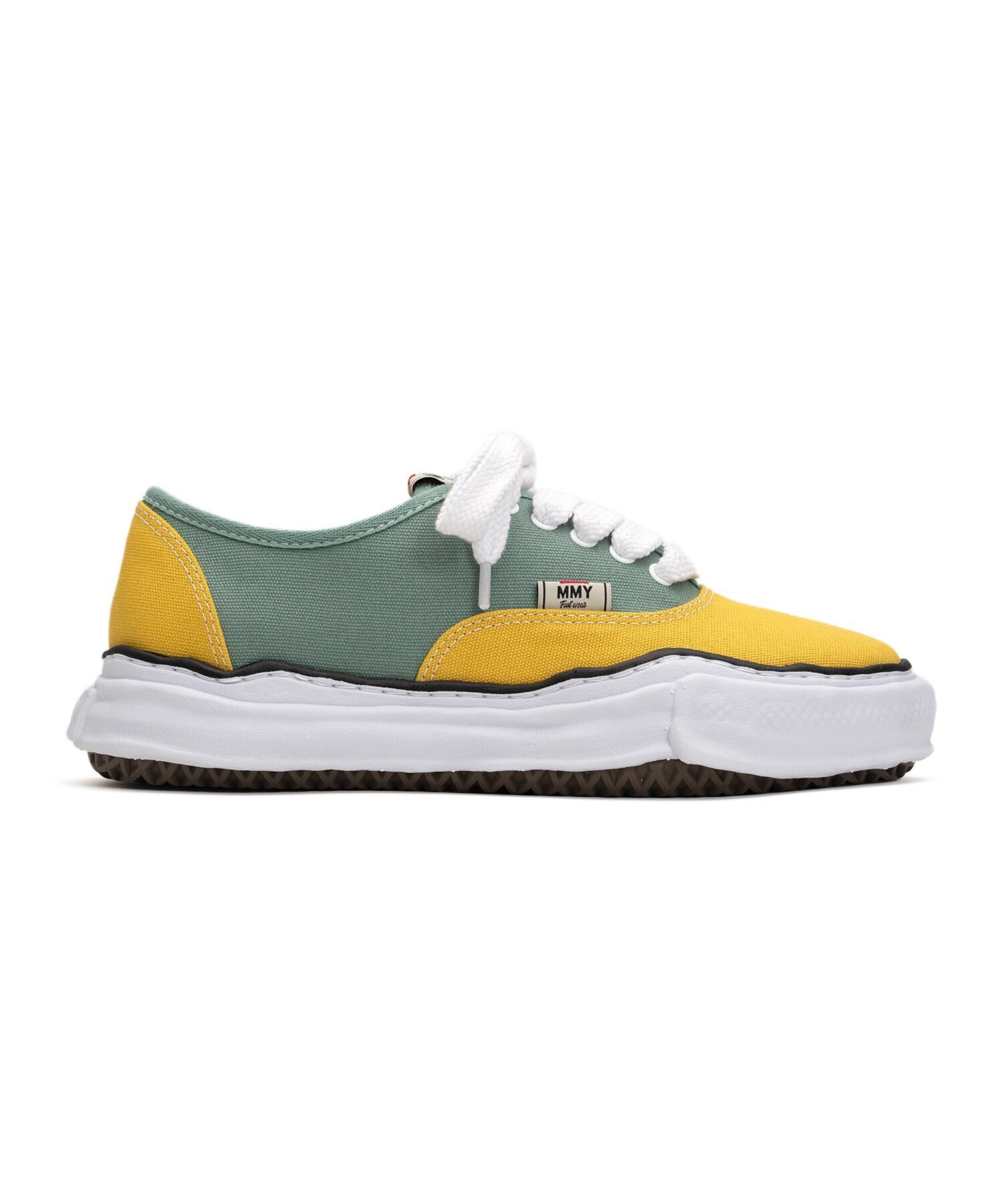 Maison MIHARA YASUHIRO "BAKER" OG Sole Bicolor Canvas Low-top Sneaker