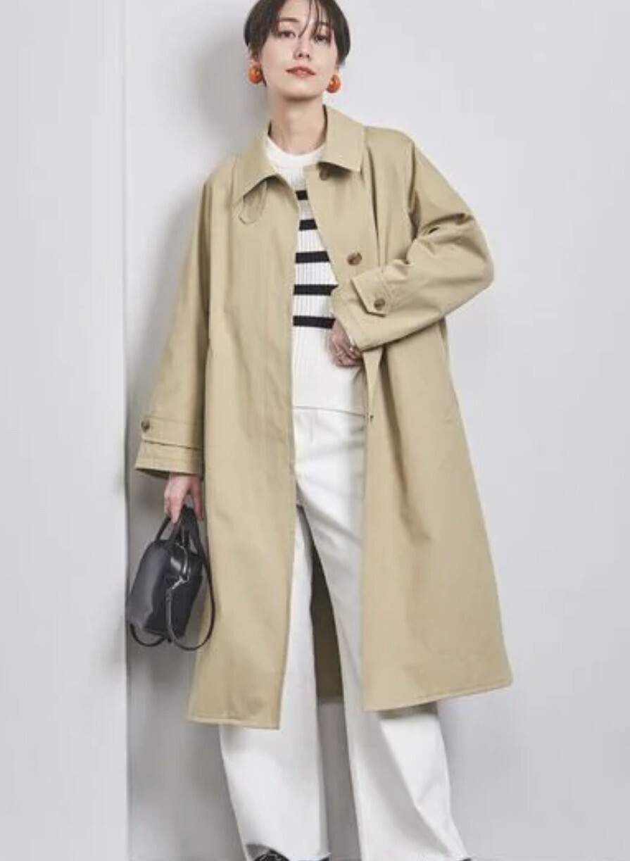 UNITED ARROWS C GABA バルカラー コート