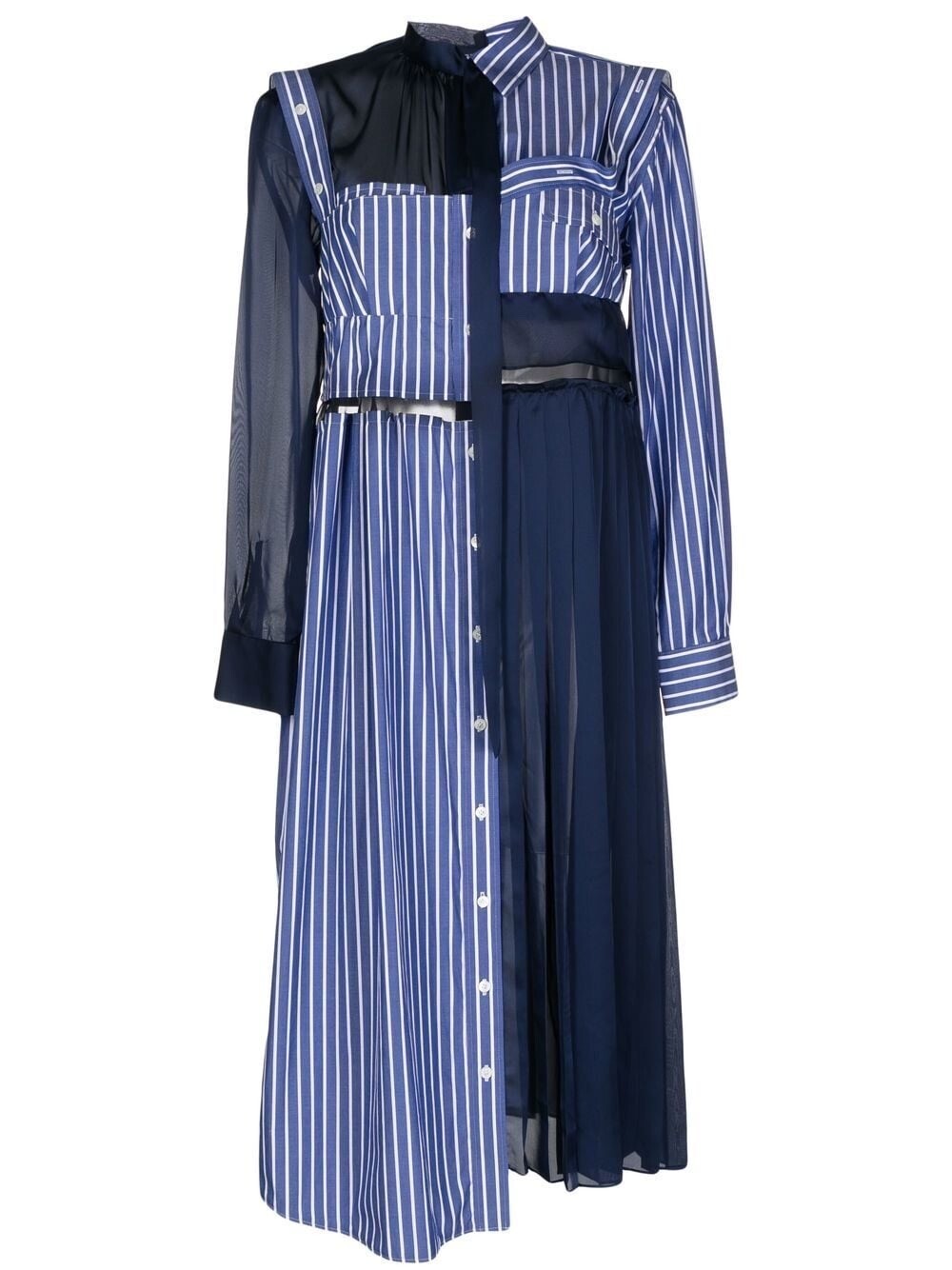 Sacai パネルシャツワンピース