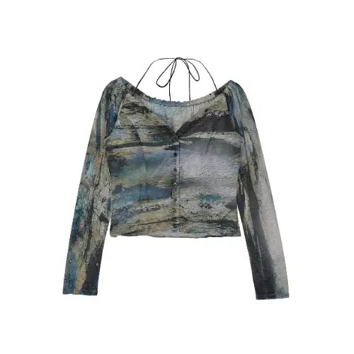 Ameri VINTAGE PAINTED TEXTURE ART TOP