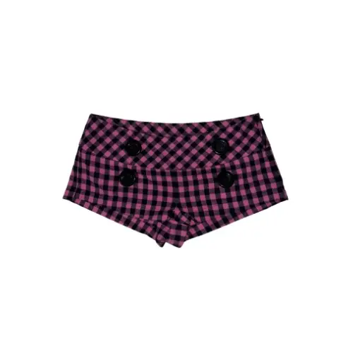 SCULPTOR New Emo Gingham Micro Shorts