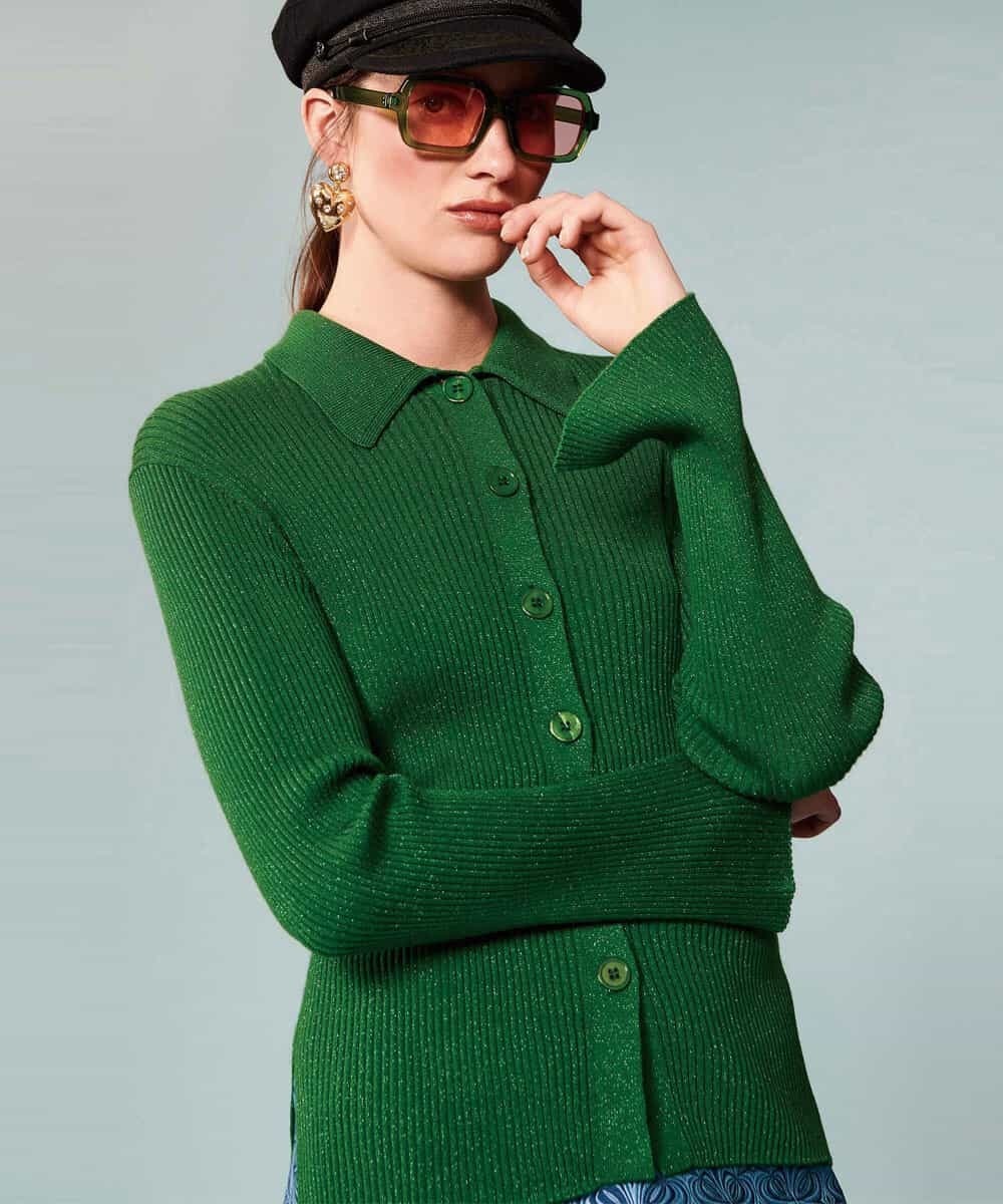 TARA JARMON Sparkling extrafine merino knit