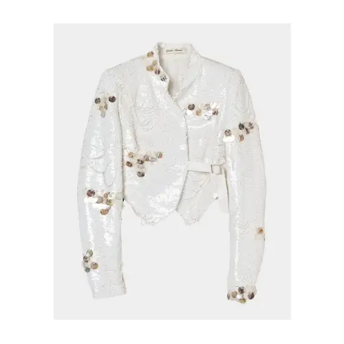 TANAKA DAISUKE scale embroidery spangle jacket