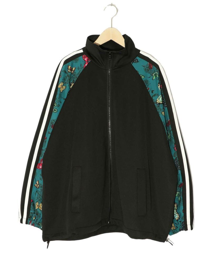 ScoLar 蝶柄切替ジャージ トラックジャケット