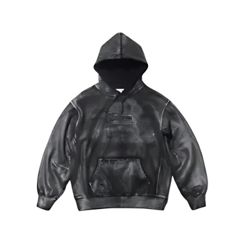 Supreme × MM6 Maison Margiela Foil Box Logo Hooded Sweatshirt