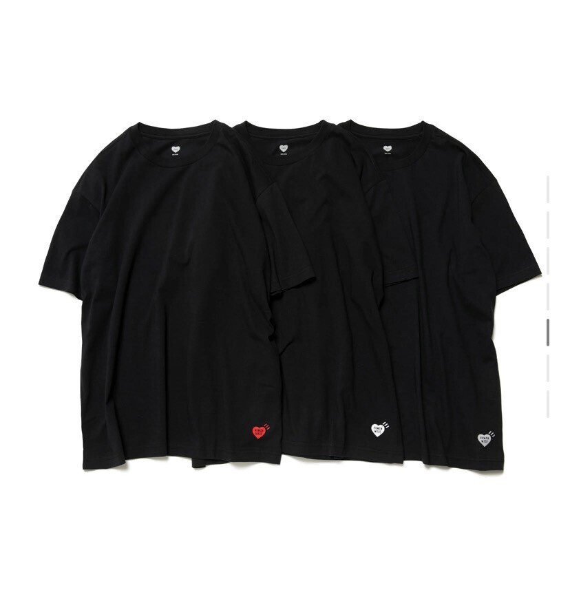 HUMAN MADE 3-PACK T-SHIRT SET
