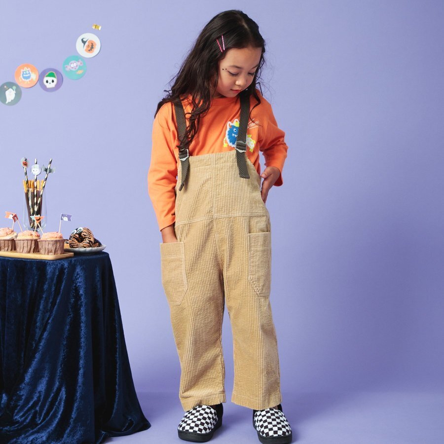 BREEZE コーデュロイサロペット
