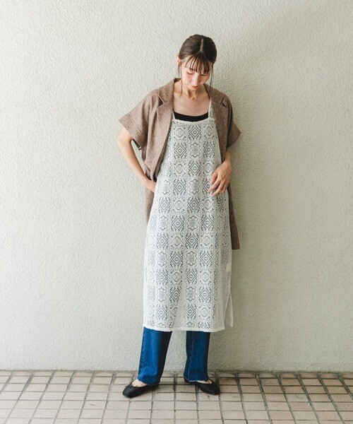 ITEMS URBANRESEARCH レースレイヤードワンピース