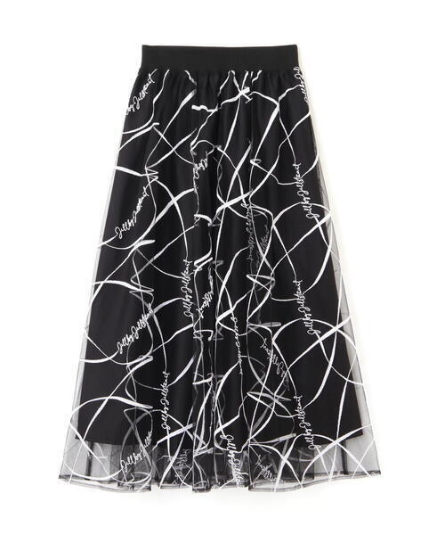JILLSTUART カリグラフィ－フレアスカート