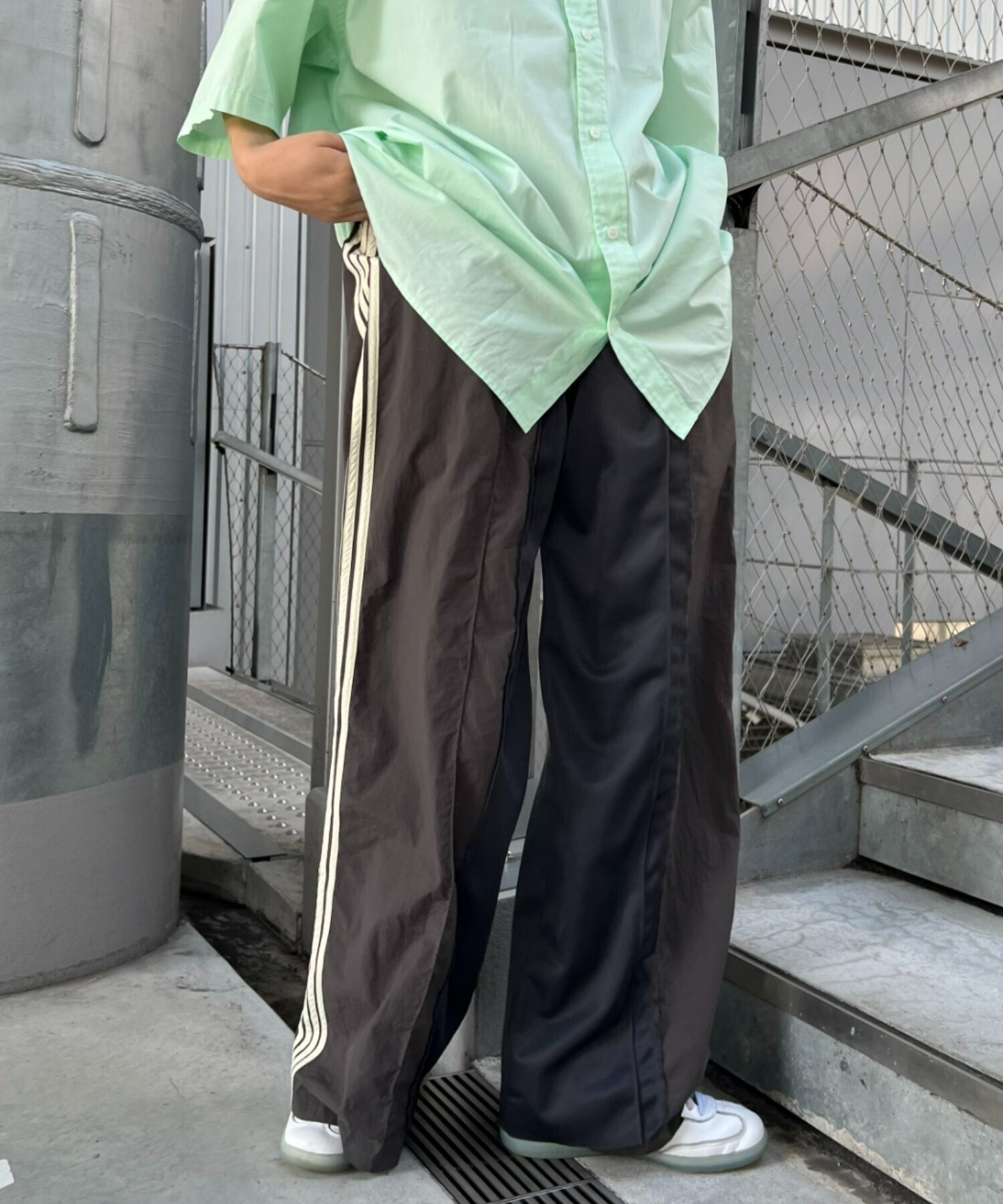 etsinta リメイクトラックジャージーパンツ