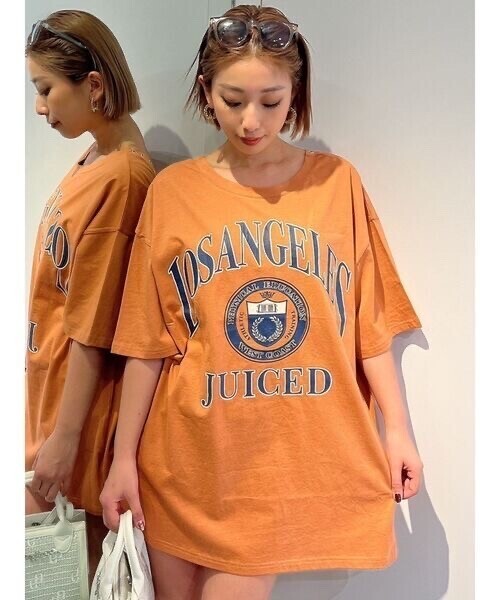 GYDA LOS ANGELES BACKレースアップTシャツ