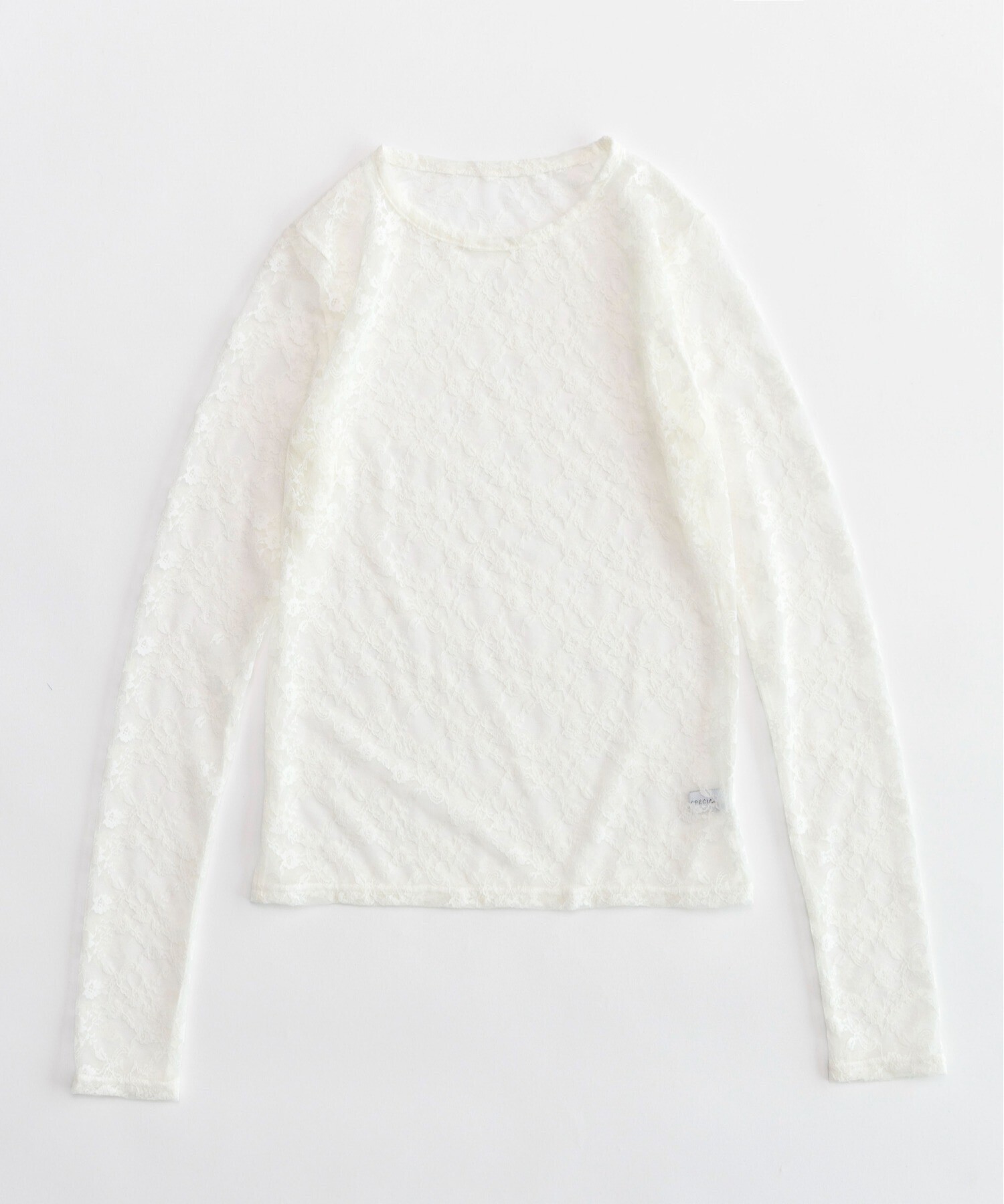 MAISON SPECIAL Lace crew Top/レースクルートップス