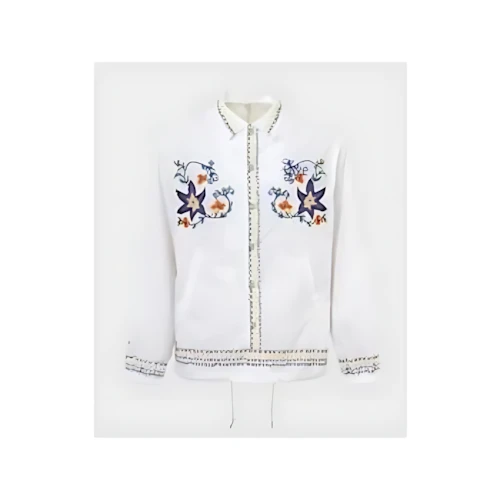 KHOKI Cross-stitch coach jacket