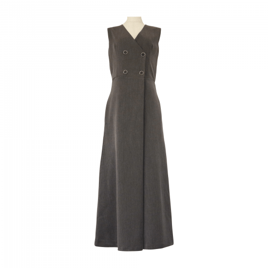 BayBee suit fabric double button allinone(gray)