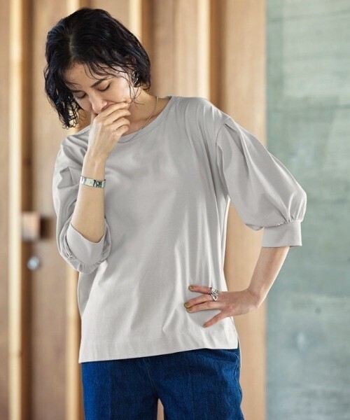 RASW GIZAボリュームスリーブTシャツ